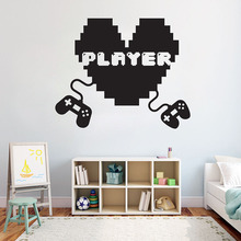 Gamer Wall Decals Cute Art Wall Stickers Vinyl Decors House Decorative Kids Room Controller Video Games Pattern Removable B254 2024 - buy cheap