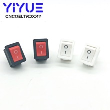 5PCS Red/White Push Button Mini Switch 6A 250V 10A 125V KCD1-101 2Pin Snap-in On/Off Rocker Switch 21*15MM 2024 - buy cheap