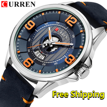 Men Watches Luxury Brand Curren Fashion Sport Male Wrist Watches Waterproof Army Military Leather Men Watch Reloj Hombre 2019 2024 - buy cheap