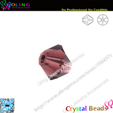 Contas espaçadoras para joias diy 720 pol. qualidade superior 5301 contas bicone 3mm contas de cristal roxo contas soltas espaçadoras para fazer joias diy 2024 - compre barato