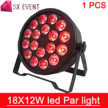 SX событие LED 18*12 Вт LED Par свет 18*12 Вт RGBW 4в1 par dmx512 Дискотека профессиональный сценический dj оборудование 2024 - купить недорого