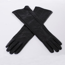 Genuine Leather Gloves Women Winter Glove Female Sheep Leather Mittens For Women Real Sheepskin Long Gloves Winter Warm tsr301 2024 - buy cheap