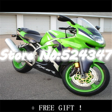 Fei-Three green white fairing kit For kawasaki ninja ZX - 6 r ZX6R ZX, 98-99 98-98 98 1999 ZX 6 r 1998 1999 ABS 2024 - buy cheap