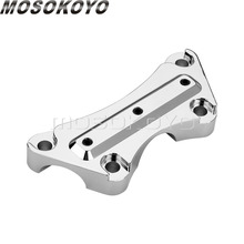 Motorcycle Cafe Racer Custom 1" Handlebar Top Clamp Anti-Slip 25mm Bar Riser Mount Clamp for Harley Touring 1997-2017 2024 - buy cheap