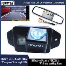 FUWAYDA-espejo retrovisor LCD TFT de 4,3 pulgadas para coche, Monitor con visión nocturna, cámara HD inversa para TOYOTA LAND CRUISER PRADO 2700 4000 2024 - compra barato