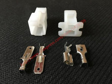 10 Set Auto Motorcycle 2 Pin White ABS Female Male Harness Connector Automotive Connector Household Plug 2024 - buy cheap