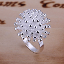 2020 Hot color plata fuegos artificiales dedo anillo tamaño 6-10 # joyería de fiesta de moda para mujer de buena calidad Outlet de fábrica 2024 - compra barato