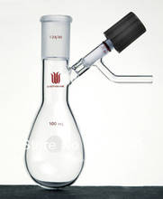 F909100H Flask, Modified schlenk Tube, Capacity:100ml, Joint:19/22, Stopcock Type:high vacuum valve 2024 - buy cheap