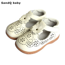 2021 New Summer Style Children Sandals for Girls Hollow Out Genuine Leather Princess Shoes Kids Beach Sandals Baby Toddler Shoes 2024 - buy cheap