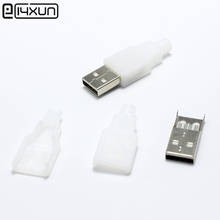 5 комплектов DIY Micro USB Тип A сварочный Тип Штекерный Соединитель 3 в 1 переходник для провода внешнего диаметра 3,0 мм белый 2024 - купить недорого