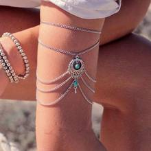 Women Fashion Charming Boho Lady Stylish Bead Tassel Chain Upper Arm Cuff Armlet Armband Bangle Bracelet Summer Beach Jewelry 2024 - buy cheap