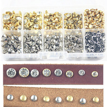 240sets 4 Size Punk Diamond Spikes Rivets/Rhinestone Studs Rivets for  Leather/Belt/Handbag Double-sided Rivet DIY Accessories 2024 - buy cheap