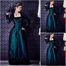 Elegante disfraz Vintage Gótico/Civil War, vestido renacentista, vestido de baile, vestidos de Halloween, 4-16 C-004 de EE. UU., novedad de 2017 2024 - compra barato