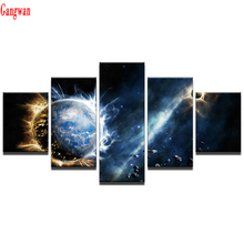 “Earth Landscape”diamant painting cross stitch natural planet view diamond embroidery sale mosaic rhinestone picture 5 pcs dec 2024 - buy cheap