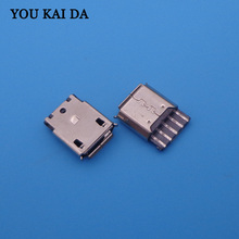 500pcs 5Pin 5P V8 jack for Samsung Mike Andrews micro usb connector charging port socket plug dock DIY weldable 2024 - buy cheap