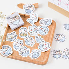 40 pcs/lot Cute Kawaii Cat Paper Decorative Adhesive Stickers Cartoon DIY For Diary Ablum Decoration Scrapbooking Stickers 2024 - buy cheap