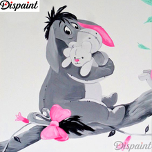 Dispaint Full cuadrado/redondo taladro 5D DIY diamante pintura "Dibujo de burro" 3D bordado punto de cruz 5D hogar Decoración A12356 2024 - compra barato