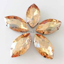 Golden Champion Glass Crystal four claw sew on rjhinestones,flatback loose rhinestone with four holes 2024 - buy cheap