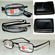 2019 Pu Case Belt Easy Quality Foldable Noble Wear Anti-reflection Coated Reading Glasses +1.0 +1.5 +2.0 +2.5 +3.0 +3.5 +4.0 2024 - buy cheap