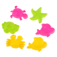100% High Quality Low Price 6 PCS Sea Animal Sand Clay Mold Beach Park Indoor Toy Random Color For Kids Play 2024 - buy cheap
