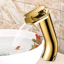 LIUYUE Basin Faucets Black/Chrome Brass Elephant Nose Style Design Tall Bathroom Waterfall Faucet Crane Sink Mixer Taps Torneira 2024 - buy cheap