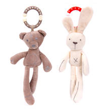 Baby Rattle Cute Rabbit Stroller Wind Chimes Hanging Bell Musical Mobile Baby Toy Doll Soft Bear Bed Appease Rattles Toys Infant 2024 - buy cheap