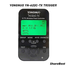 Yongnuo YN-622C-TX YN622C-TX YN 622C TX E-TTL LCD Wireless Flash Controller wireless flash Trigger Transceiver For Canon DSLR 2024 - buy cheap