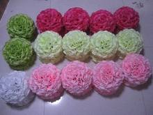 SPR 22colors 20cm/ 8 inch Wedding Decorations Silk Kissing Pomander rose Flowers Balls Wedding bouquet Free Shipping 2024 - buy cheap