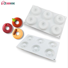 SHENHONG 6 Holes Dounts Silicone Cake Decorating Mold For Baking Mould Dessert  Mousse Pastry Pan Bakewar bakvormen Mousse 2024 - buy cheap