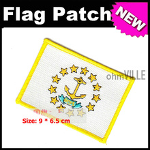 2016 Patches For Clothing Fallout Rhode Island Flag Patch Iron On Patches - 100% Quality Guarantee Embroidered + Free Shipping 2024 - buy cheap