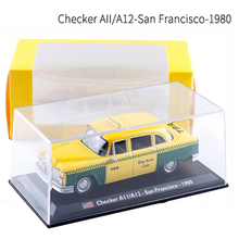 1:43 Scale 12CM Metal Alloy Classic Checker A11/A12 San Francisco 1980 Taxi Cab Car Model Diecast Vehicles Toys For Collection 2024 - buy cheap