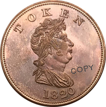 1820 North West Company Unholed Token Red Copper collectibles Copy Coin 2024 - buy cheap