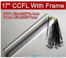 50PCS NEW 17'' inch dual lamps CCFL with frame,LCD monitor lamp backlight CCFL with cover 350MM,FRAME:355mm x7mm 2024 - buy cheap