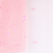 Velo de jaula de pájaros rosa con punto de 45 CM de ancho, Red de velo rusa para boda, accesorios para el cabello de malla para mujeres, 5 yardas/lote 2024 - compra barato