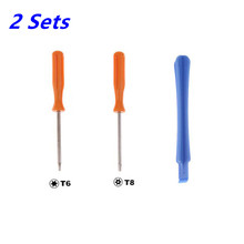 2 Sets Security Screwdriver For Xbox One Xbox 360 PS3 PS4 Repairing Opening Tool Screw Driver Torx T8 T6 Crowbar 2024 - buy cheap