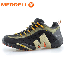 Мужские легкие кроссовки Merrell, черные кроссовки с дышащей сеткой и v-образным вырезом, для активного отдыха, горного туризма, размеры 39-45 2024 - купить недорого