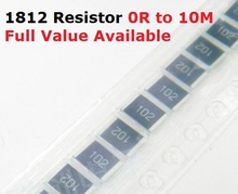 50PCS/lot SMD Chip Resistor 1812 1.6M/1.8M/2M/2.2M/2.4M/Ohm 5% Resistance 1.6/1.8/2/2.2/2.4/M Resistors 1M6 1M8 2M2 2M4 2024 - buy cheap