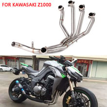 For Kawasaki Z1000 Motorcycle Exhaust Muffler Slip on Full System Pipe Modified Stainess Steel Front Pipe Tube Header Link Pipe 2024 - buy cheap