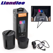 LiandLee Qi Car Wireless Phone Charging Cup Holder Style Fast Charger For BMW 3 M3 E36 E46 E90 E91 E92 E93 F30 F31 F34 G20 2024 - buy cheap