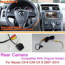 Для Mazda CX-9 CX9 CX 9 2007 ~ 2014 / RCA и оригинальный совместимый экран/камера заднего вида автомобиля/резервная камера заднего вида 2024 - купить недорого