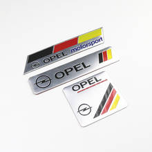 Декоративные наклейки для автомобиля логотип 3D алюминиевая эмблема значок наклейка для Opel Astra H G J Corsa Insignia Antara Meriva Zafira 2024 - купить недорого