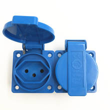 50x50mm, IP44 Swiss waterproof socket,10A 250V 3 hole socket.High quality, 2024 - buy cheap