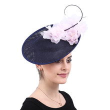 Sombreros de seda rosa para mujeres, tocados de Estilo Vintage para mujeres, de estilo Derby Kenducky, elegante y elegante, SYF540, 2020 2024 - compra barato