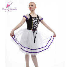 Vestido de balé adulto infantil, vestido de dança de bailarina feminino, saia de balé princesa tutu B-6468 2024 - compre barato