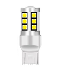 Lâmpadas led t20 2019 w21/5w para farol automotivo, lâmpadas automotivas de freio traseiro, luzes diurnas, vermelho, branco e âmbar, amarelo, 1 peça, novo, 7443 2024 - compre barato