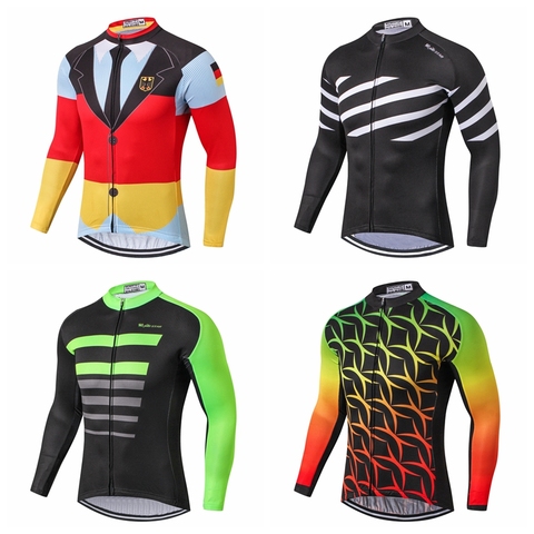 Weimostar Autumn Bike Team Long Sleeve Cycling Jersey Men Racing Sport Road mtb Bicycle Jersey Ropa Ciclismo Cycling Clothing 2022 - buy cheap