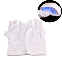 1 Pair Anti UV Nail Gloves UV Gel Shield Glove Fingerless Manicure Nail Art Tools LED Lamp Nails Dryer Radiation Hand Protection 2024 - купить недорого