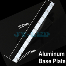 Placa Base de aluminio rectangular para lámpara LED, soporte de diodo de 10 piezas para soldar en el Panel de la lámpara, 10w, 30w, 500mm x 10mm, 10 unids/lote 2024 - compra barato