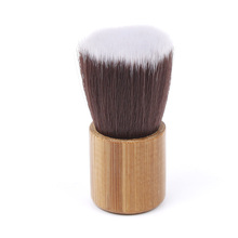 Pro Flat Top Buffer Makeup Brush Bamboo Cosmetic Foundation Powder Kabuki Blush Brush 1 pc Fashion Makeup Tool 2024 - buy cheap