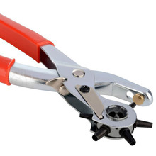 9" Heavy Duty Leather Hole Punch Hand Pliers Belt 6 Size Holes Punches Tools LKS99 2024 - buy cheap